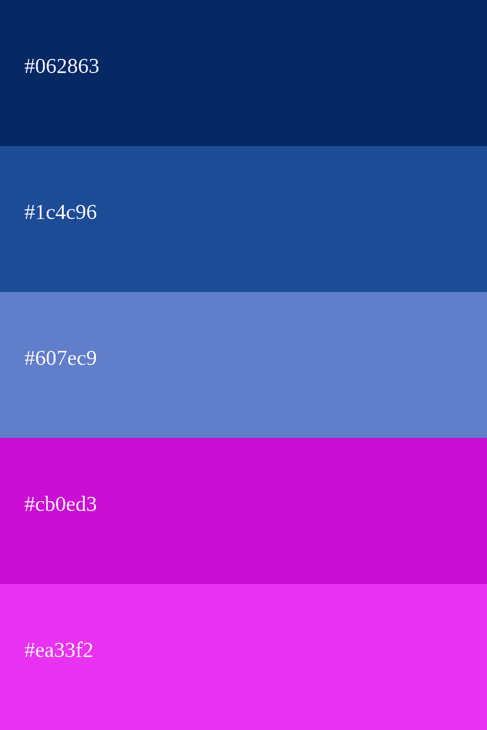 Indigo und violette Farbe
