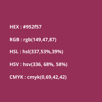 códigos del color guinda