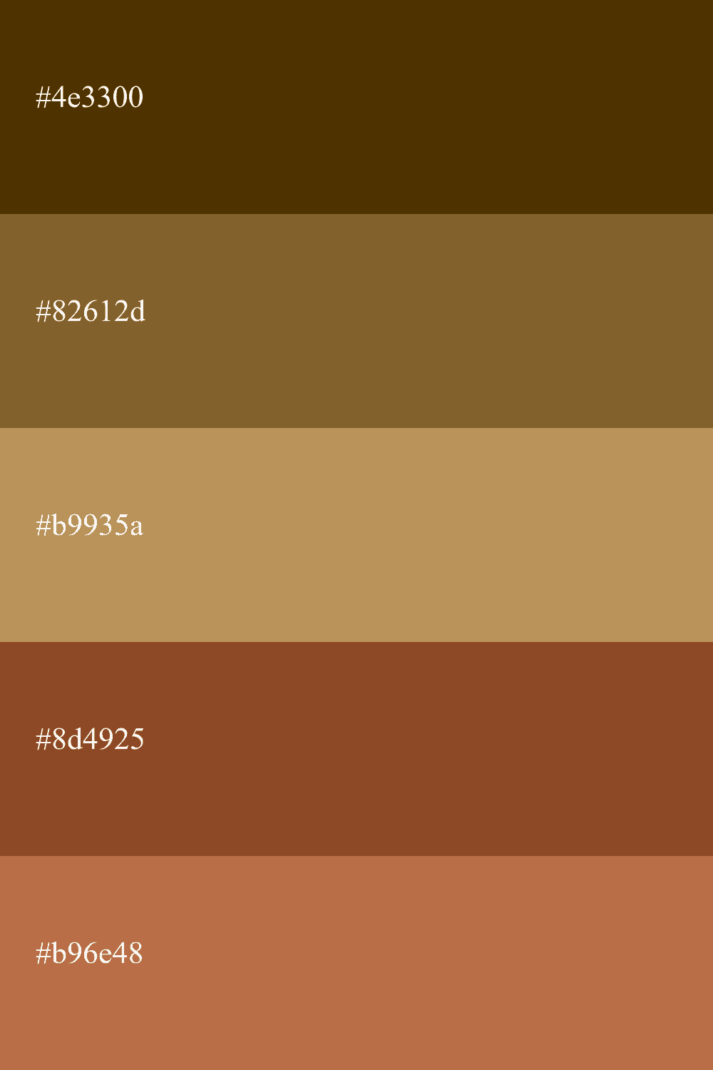 ochre and brown