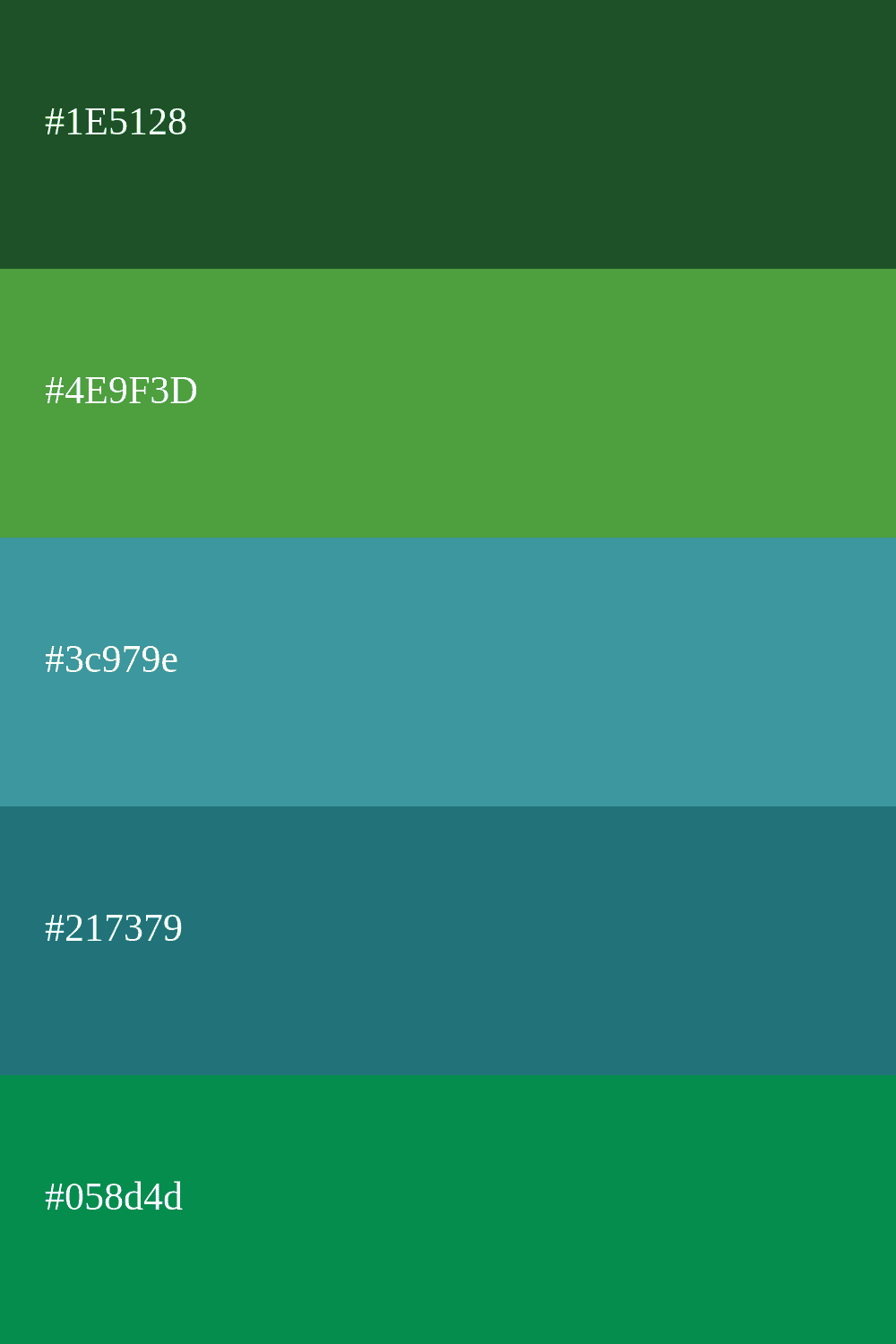 tons escuros de verde e ciano