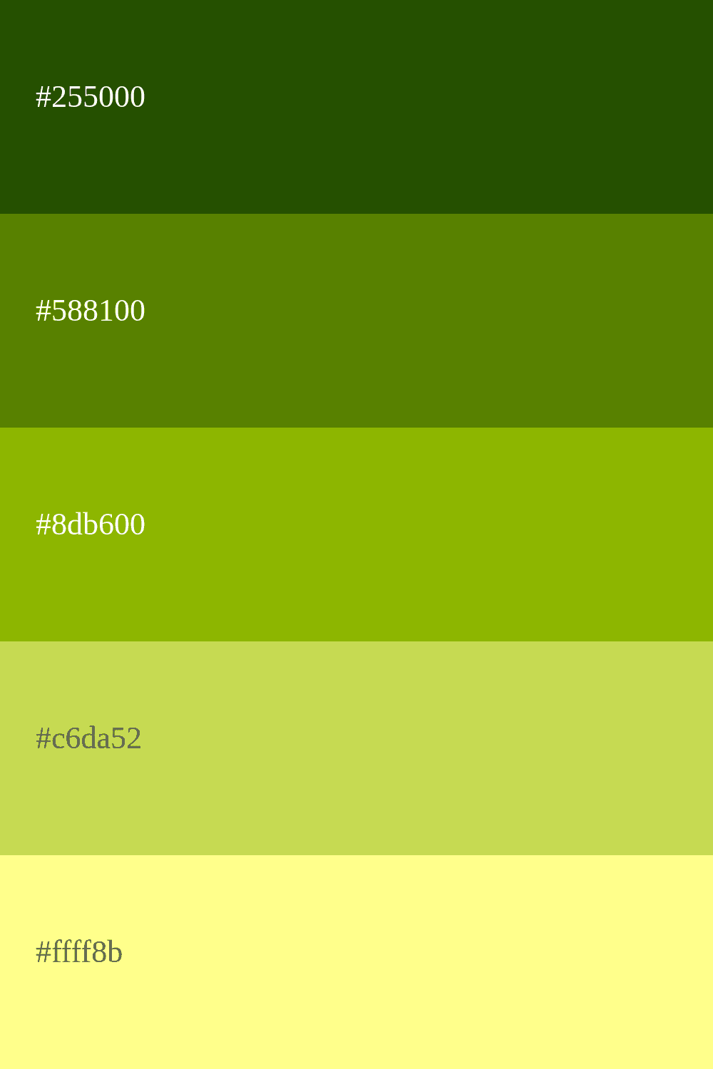 apple green color palette