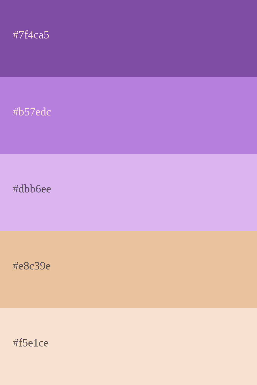 couleur crème et lavande