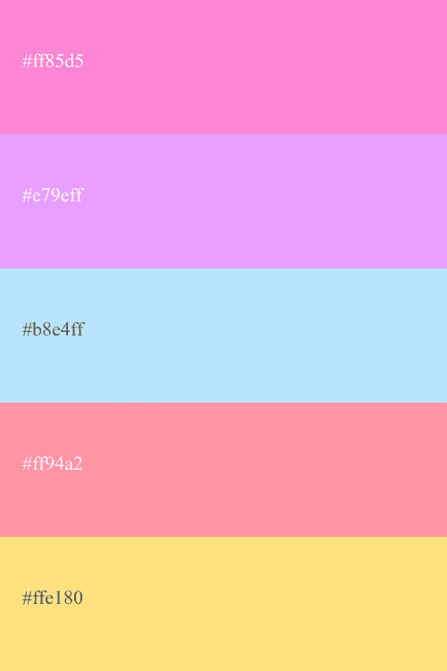 Pastel Color Palettes [Combinations and Coulor Codes]