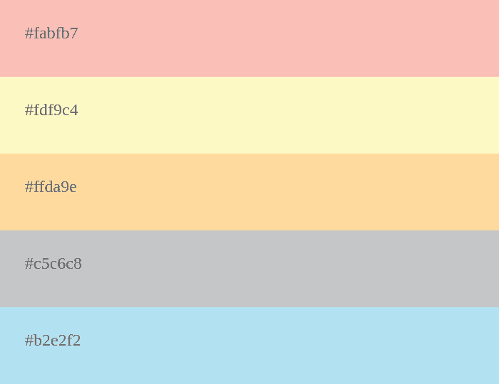 Pastel Color Palettes [Combinations and Coulor Codes]