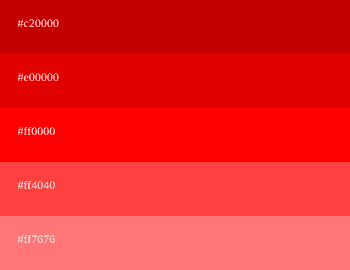 Rote Farbpaletten [Codes + Kombinationen]