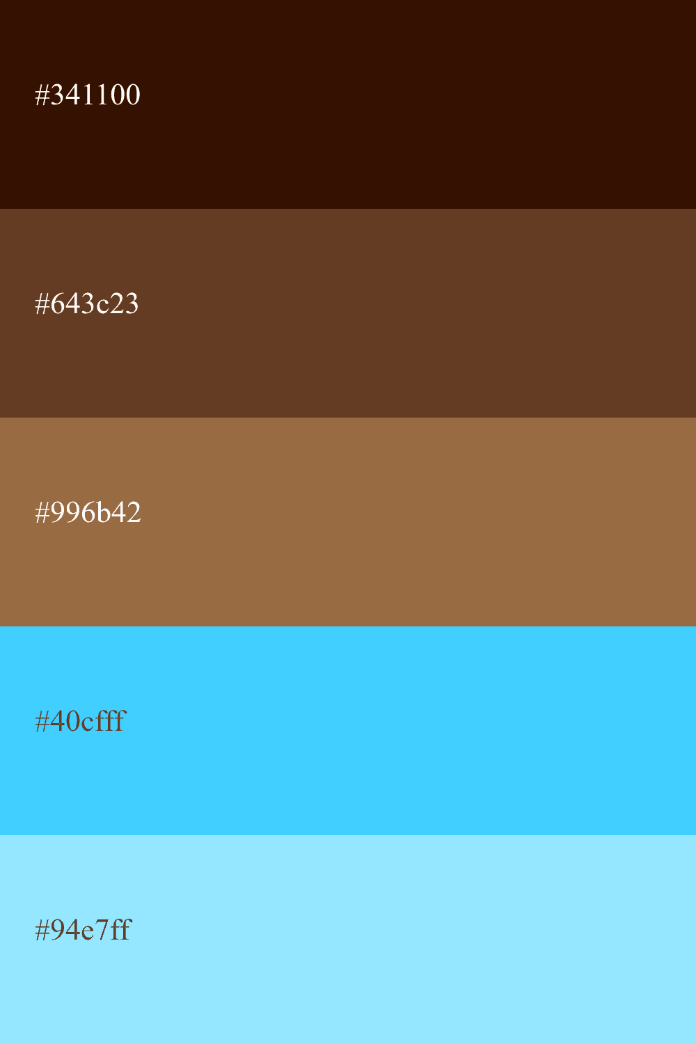 Taupe und Hellblau