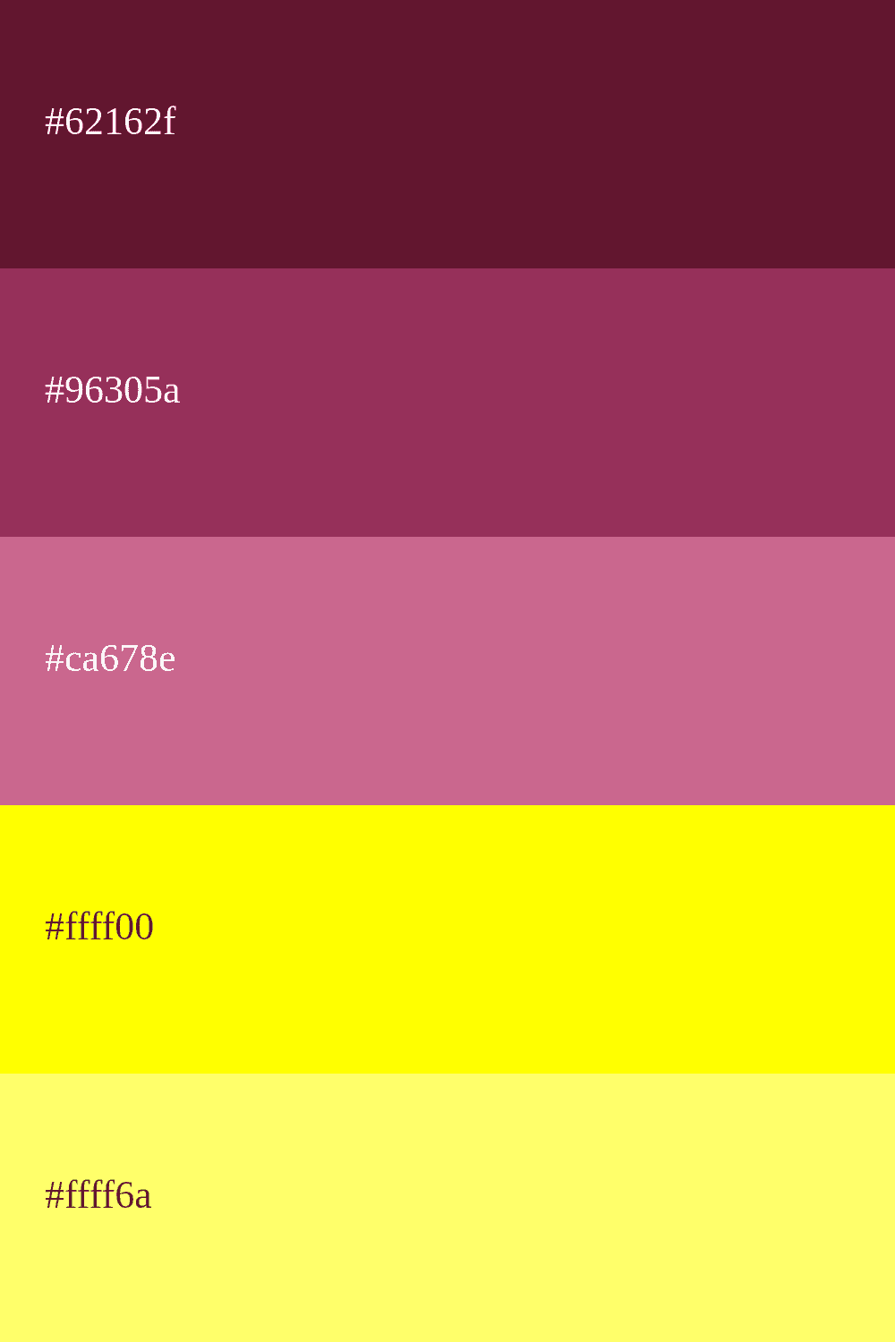 bordeaux and yellow