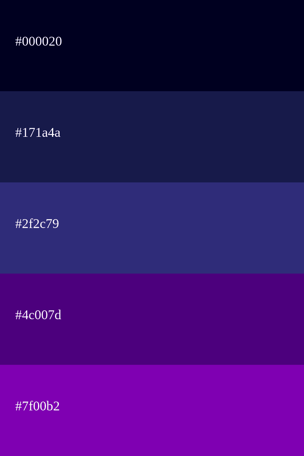 Navy blue and purple