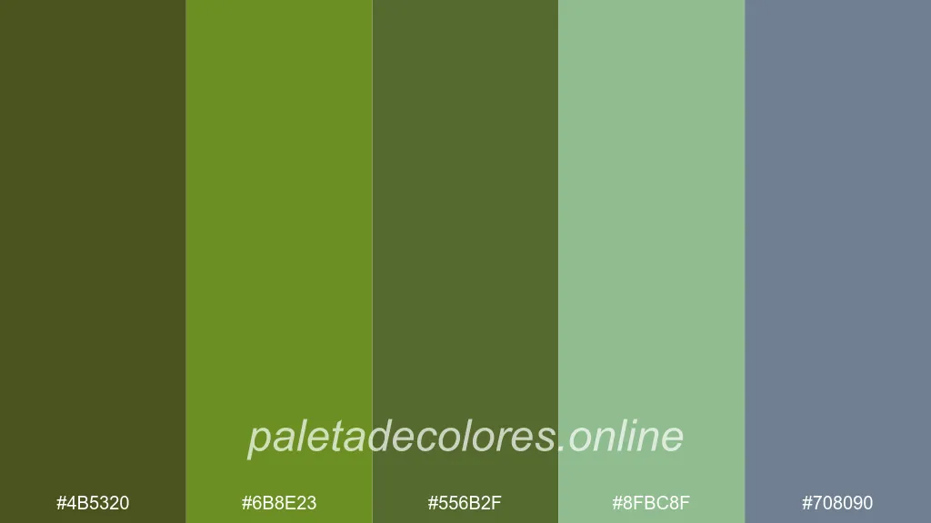 +20 Paletas de color verde militar: Inspira tu creatividad