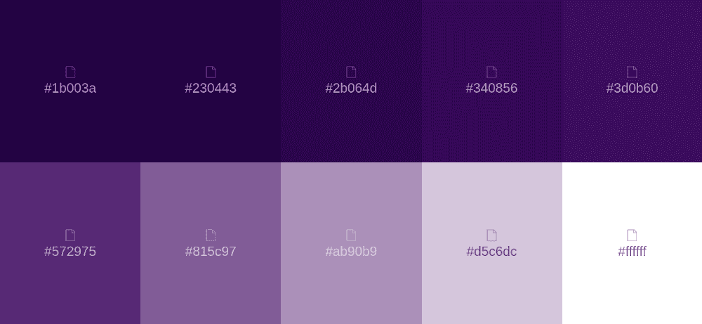 deep purple palette