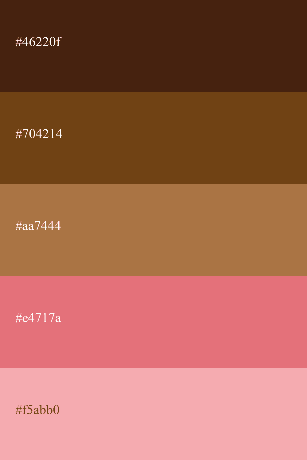 Sepia und Korallenfarbe