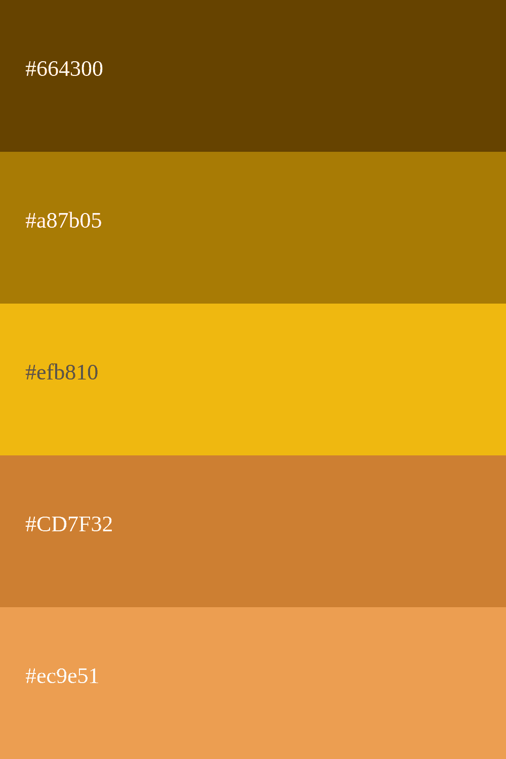 gold and bronze color