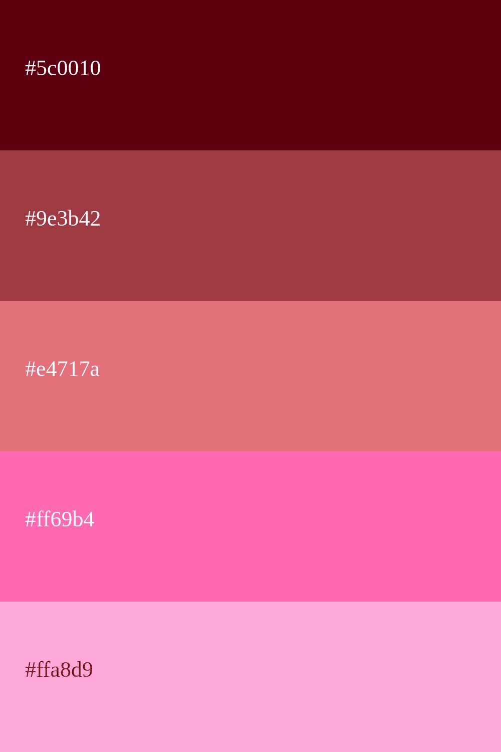 Koralle und rosa Kombination