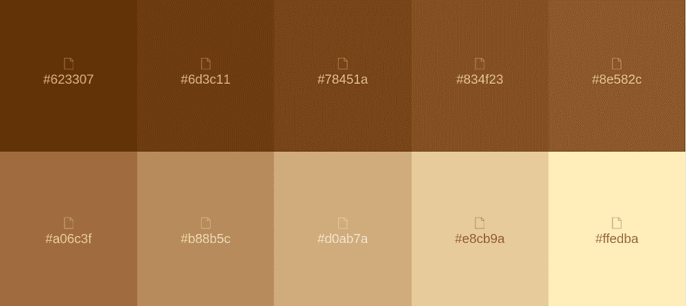 Cinnamon Brown Color Palette