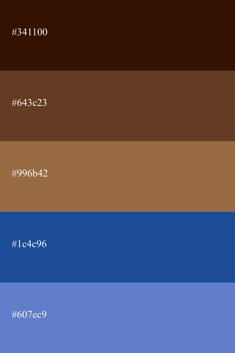 Taupe und Indigoblau