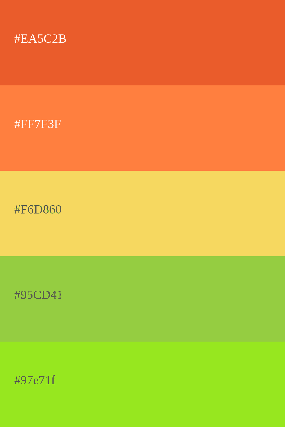 Warm Color Range