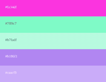Palette de couleurs pastel [Combinaisons + Codes]