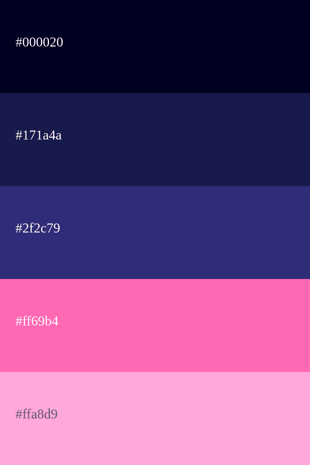 navy blue and pink