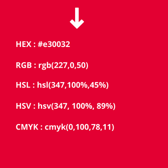 códigos del color escarlate