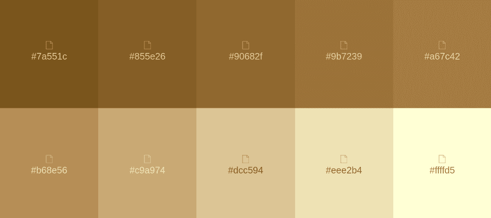 Taupe Brown Color Palette