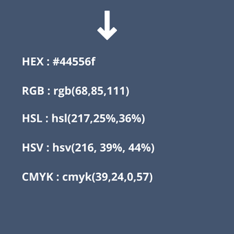 códigos del color azul acinzentado