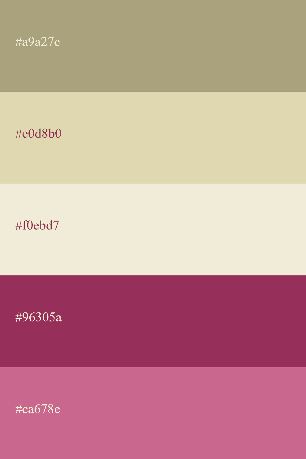 khaki and burgundy